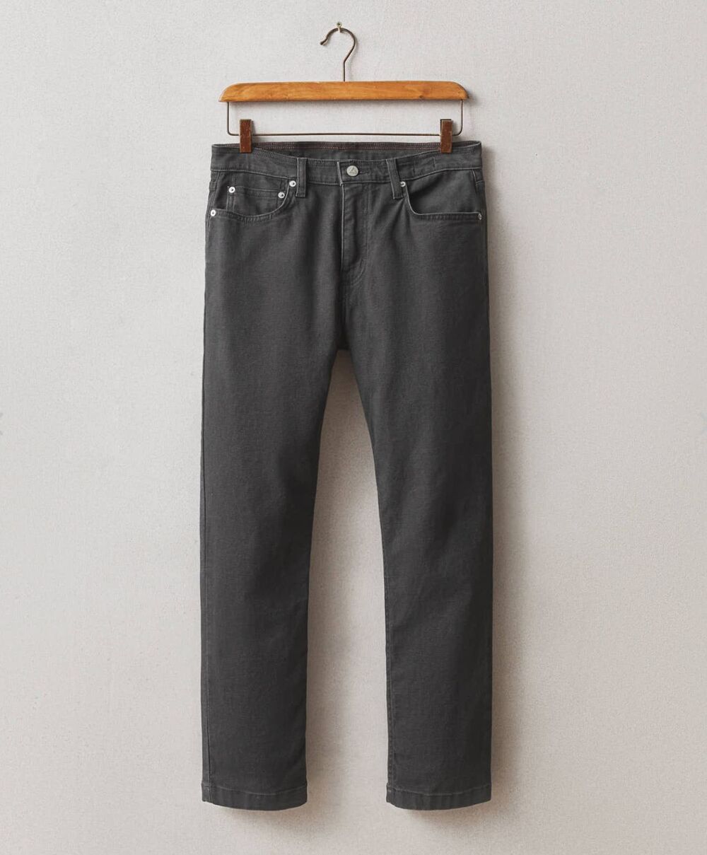 American Giant Roughneck Pants Mens 32x34 Cast Iron Gray Stretch Canvas NEW